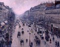 Boulevard Montmartre, Morning, Cloudy Weather, 1897 - Camille Pissarro