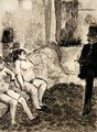 Illustration from 'La Maison Tellier' by Guy de Maupassant (1850-93) 1933 - Edgar Degas