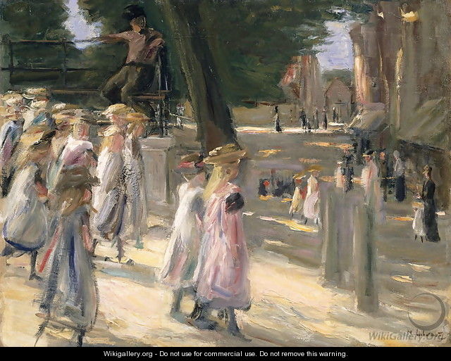 The Road to the school on Edam - Max Liebermann