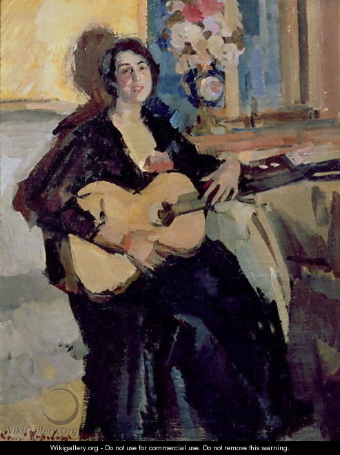 Lady with a Guitar, 1911 - Konstantin Alexeievitch Korovin