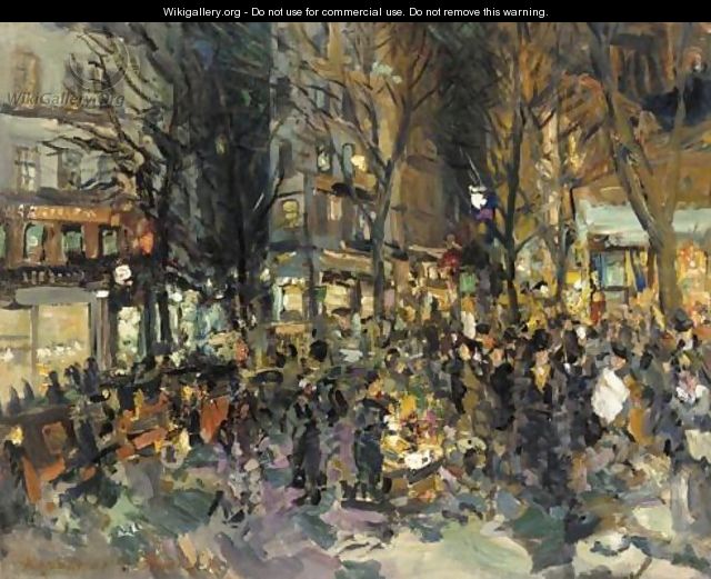 Parisian street scene - Konstantin Alexeievitch Korovin