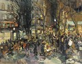 Parisian street scene - Konstantin Alexeievitch Korovin