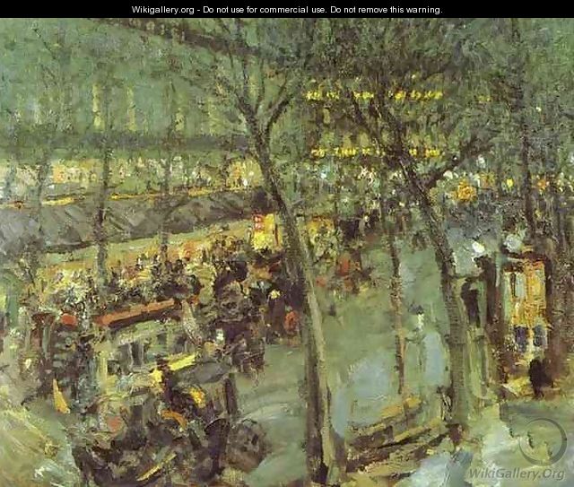 Paris, Cafe de la Paix, 1906 - Konstantin Alexeievitch Korovin