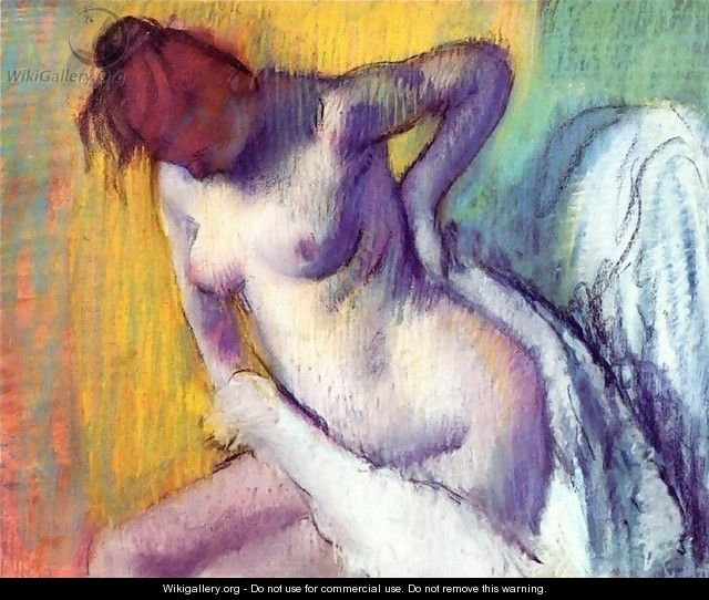 Woman drying herself 3 - Edgar Degas