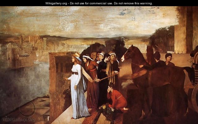 Semiramis Building Babylon, 1861 - Edgar Degas