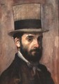 Portrait of Leon Bonnat (1833-1922) c.1863 - Edgar Degas