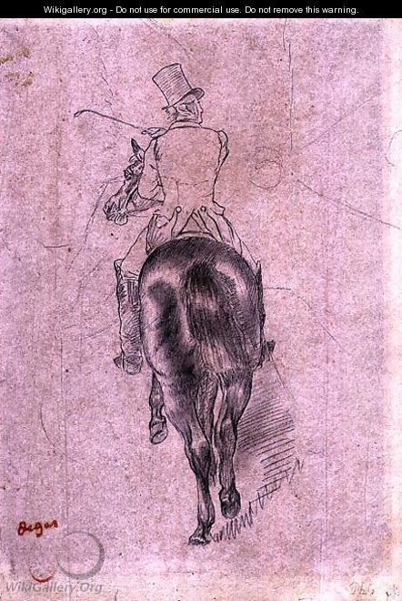 Huntsman on a Horse - Edgar Degas
