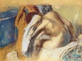 Woman Drying her Hair after the Bath - Edgar Degas