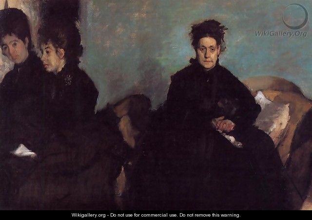 The Duchess de Montejasi and her daughters Elena and Camilla, 1876 - Edgar Degas