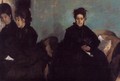 The Duchess de Montejasi and her daughters Elena and Camilla, 1876 - Edgar Degas