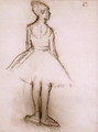 Ballerina viewed from the back - Edgar Degas