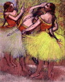 Dancers with Hair in Braids - Edgar Degas