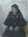 Portrait of a Cossack Woman, 1909 - Vasilij Ivanovic Surikov
