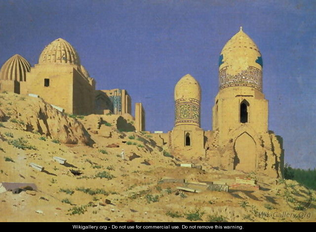 Hazreti Shakh-i-Zindeh Mausoleum in Samarkand, 1869-70 - Vasili Vasilyevich Vereshchagin