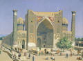 Medrasah Shir-Dhor at Registan place in Samarkand, 1869-70 - Vasili Vasilyevich Vereshchagin