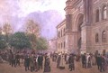 Outside the Palais de l'Industrie - Jean-Georges Beraud