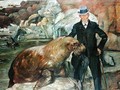 Carl Hagenbeck (1844-1913) in His Zoo, 1911 - Lovis (Franz Heinrich Louis) Corinth