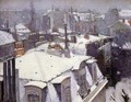 Vue toits, effet de neige (1878) - Gustave Caillebotte