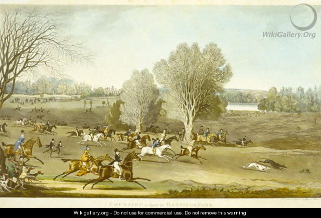 Coursing - A View of Hatfield Park - James Pollard