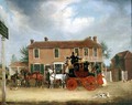 The Norwich to London Mail at the Coach and Horses, Ilford - James Pollard