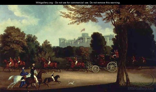 William IV driving in Windsor Park - James Pollard