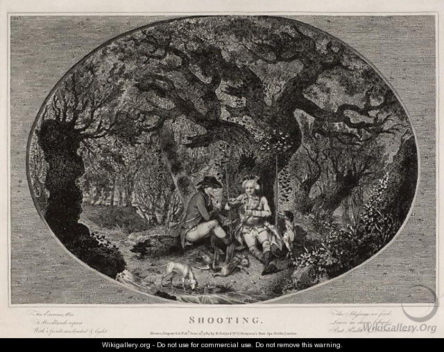 Shooting, engraved by Robert Pollard (1755-1838), 1784 - James Pollard
