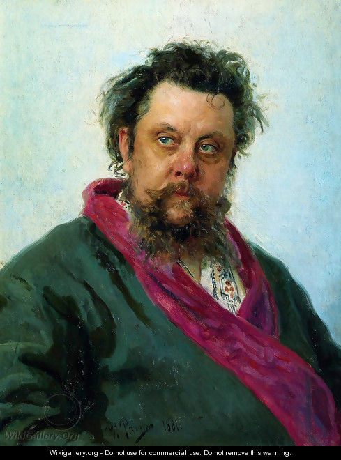 Composer Modest Mussorgsky - Ilya Efimovich Efimovich Repin