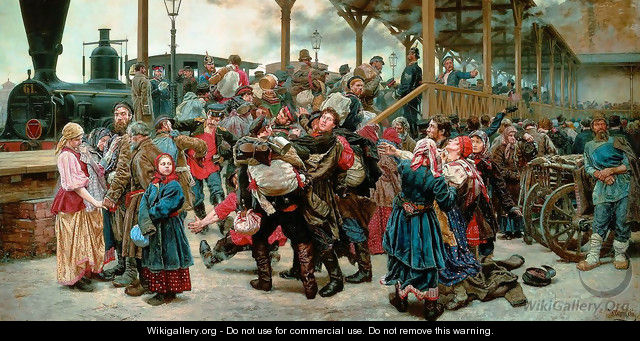 Departing for the War, 1888 - Konstantin Apollonovich Savitsky