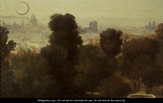 Paris seen from the Heights of Belleville, c.1830 - Theodore Rousseau Paris seen from the Heights of Belleville, c.1830 - Theodore Rousseau