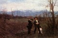 Wilhelm Leibl and Sperl on the hunt, 1890-1895 - Wilhelm Leibl