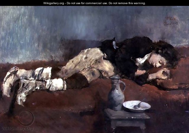 Savoyard Boy Sleeping, 1869 - Wilhelm Leibl