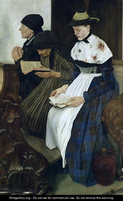 Three Women in Church, 1882 - Wilhelm Leibl