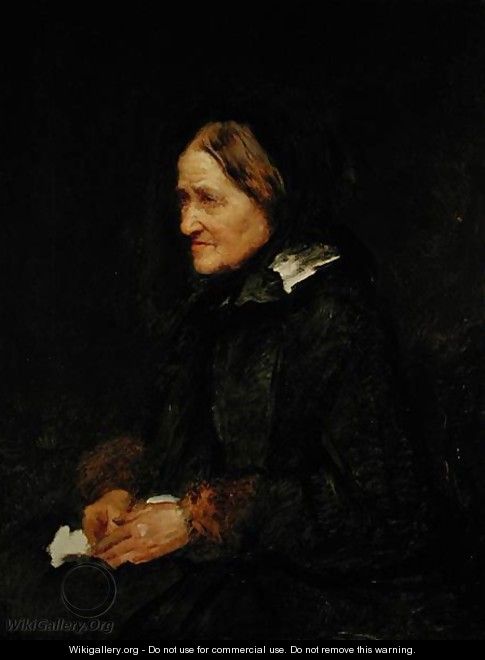 Helene Leibl, the Aunt of the Artist, 1867 - Wilhelm Leibl