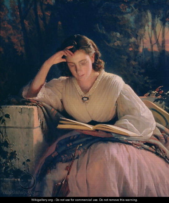 Reading (portrait of the artist