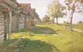 Sunlit Day. A Small Village, 1898 - Isaak Ilyich Levitan