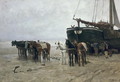 Boat on the Beach at Scheveningen, 1876 - Anton Mauve