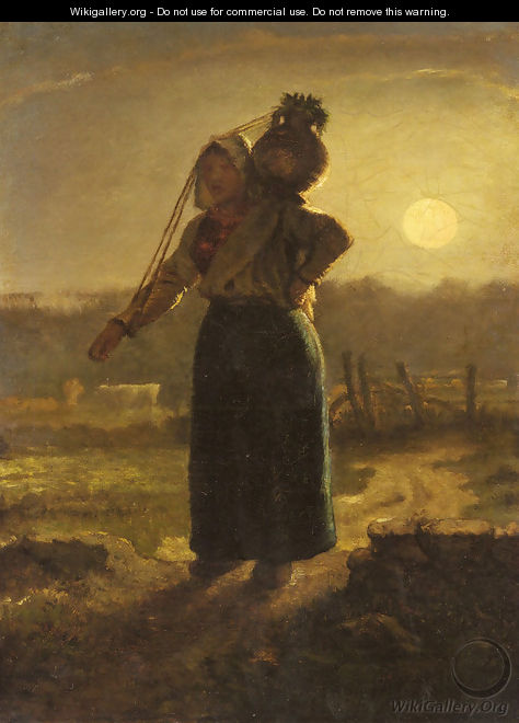 A Milkmaid, c.1853 - Jean-Francois Millet