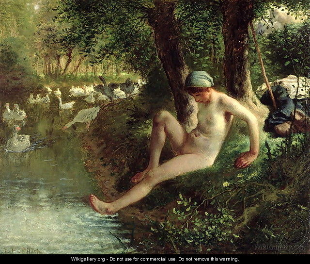 The Bather, 1863 - Jean-Francois Millet