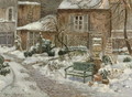 The Garden under Snow - Eugene Chigot