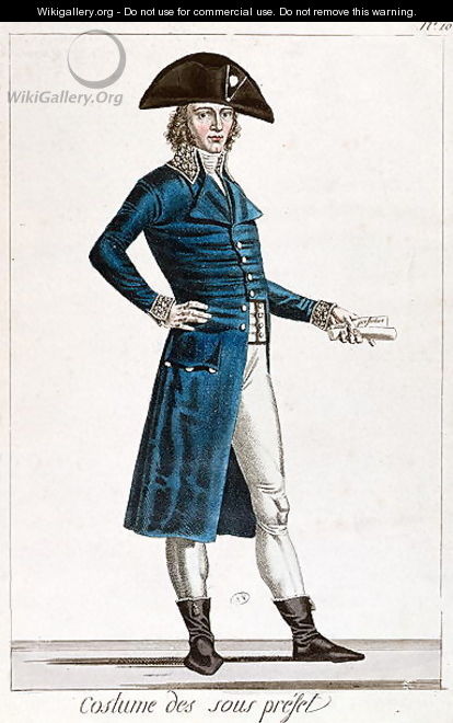 Costume of an Under-Prefect during the First Empire, c.1800 - Alexis Chataigner