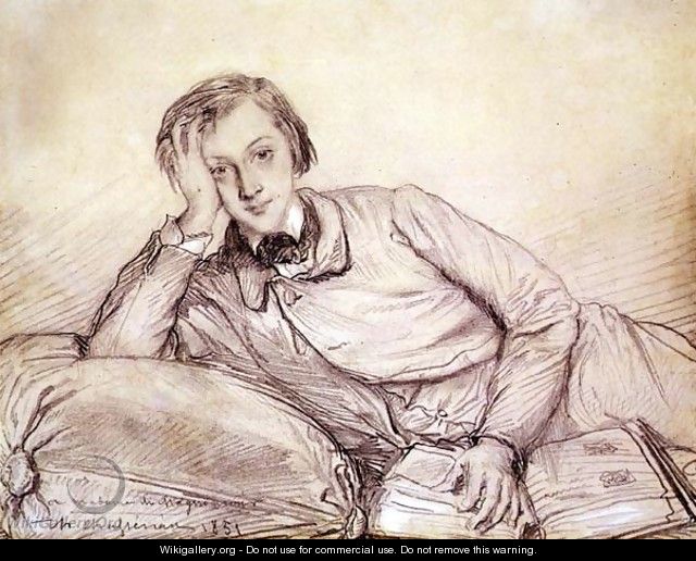 Portrait of Raymond de Magnoncourt, 1851 - Theodore Chasseriau