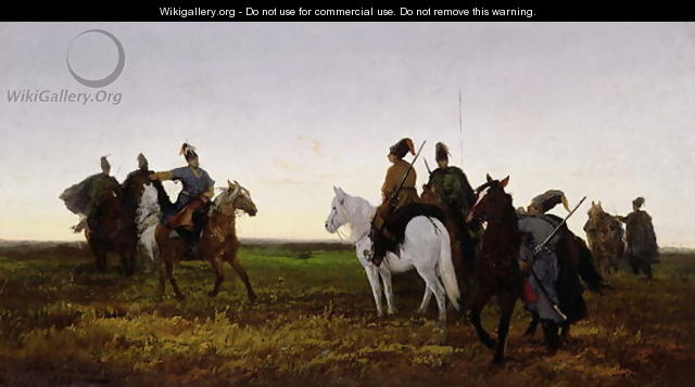 Cossacks on Horseback, 1874 - Jan van Chelminski