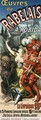 Reproduction of a poster advertising 'The Works of Rabelais', 1885 - Jules Cheret