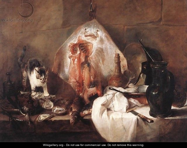 The Ray or, The Kitchen Interior, 1728 - Jean-Baptiste-Simeon Chardin