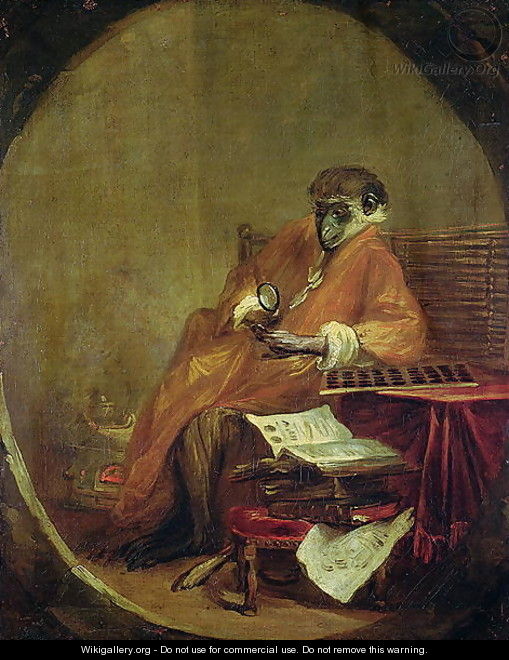 The Monkey Antiquarian, 1740 - Jean-Baptiste-Simeon Chardin