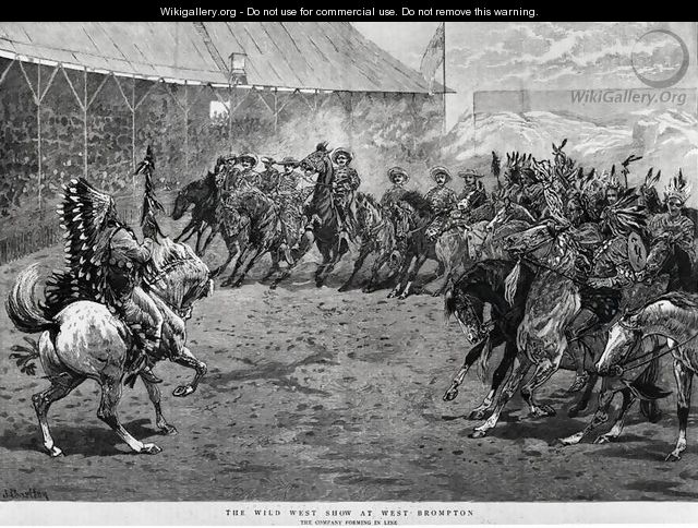 The Wild West Show at West Brompton, 1887 - John Charlton The Wild West Show at West Brompton, 1887 - John Charlton