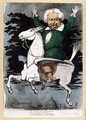 Caricature of Alexandre Dumas pere (1803-70) as a Musketeer, illustration from 