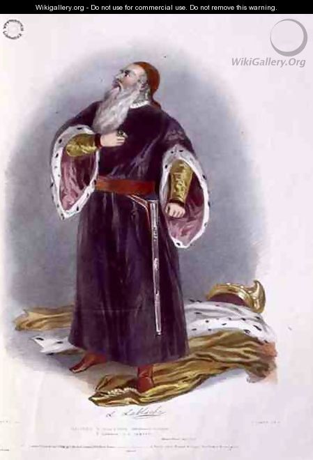 Luigi Lablache (1794-1858) as Faliero in Marino Faliero, from 