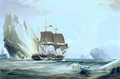 The Barque 'Auriga' in Antarctic Waters, 1838 - George Chambers