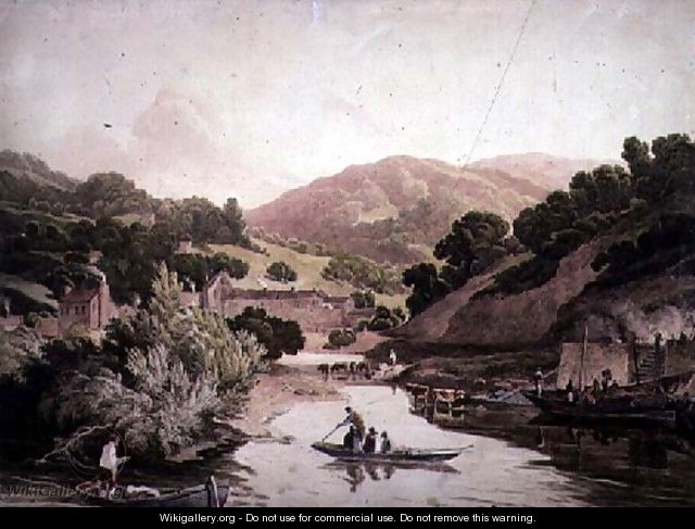 River Scene in Devonshire - John James Chalon